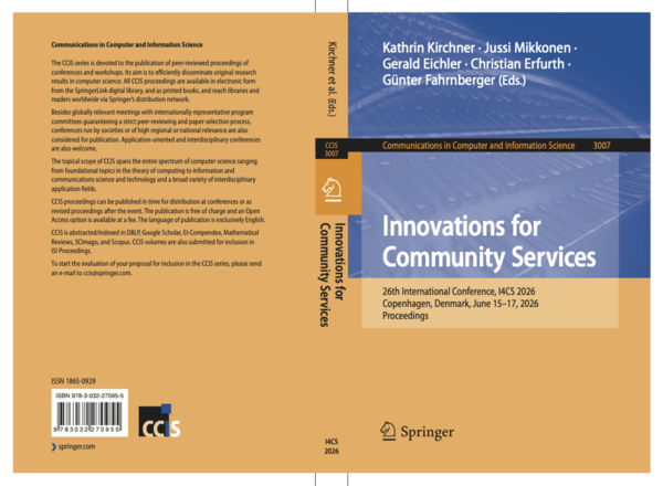 Proceedings I4CS 2026 - CCIS 3007 Cover Proceedings I4CS 2026 - CCIS 3007