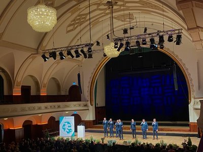 Blick in den Saal des Volkshauses Jena zur Immatrikulationsfeier