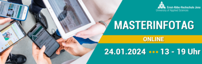 Online-Masterinfotag am 24.01.2024 an der Ernst-Abbe-Hochschule Jena.