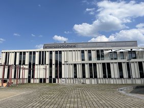 Foto der 2024 fertiggestellten neunen Standbibliothek Jena