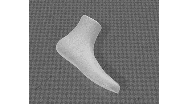 Beispiel einer 3D-gescannten orthopädischen  Zweckform