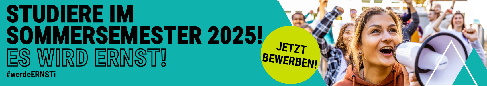 Studiere im Sommersemester 2025 - Jetzt bewerben!